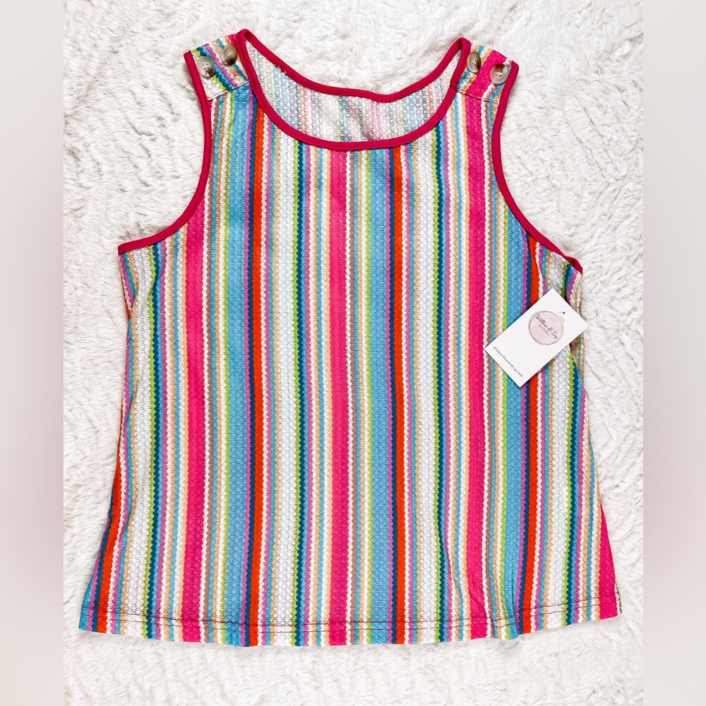 NWT! Colorful Striped Sleeveless Top